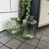 Small Glass Bottle Vases Green - 3 styles