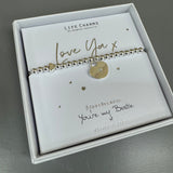 Life Charm Valentines Bracelet - ‘Love ya'