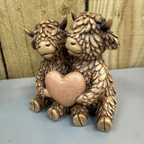 Hughie Highland Cow Figurine - True Love