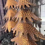 Standing Hammered Gold Metal Tiered Trees - 2 Sizes