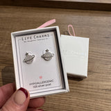 Life Charms the Thoughtful Jewellery Co.
Silver plated stud hypoallergenic Earrings collection;
Orb-shaped Silver Stud earrings E234S