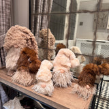 Gonk Head with long Brown fluffy hat - 2 sizes