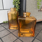 Small Glass Bottle Vases Amber - 2 sizes