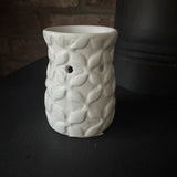 Ceramic Wax Burner with leaf pattern - 2 colours