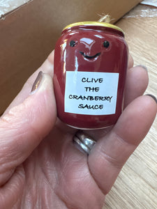 Fun Christmas Hanging Decoration - Cranberry Sauce