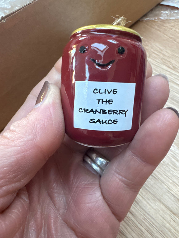 Fun Christmas Hanging Decoration - Cranberry Sauce