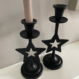 Black Star Candle Holders - large