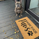 Natural Doormat - 'Wipe Your Paws'