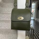 Faux Leather Slim Body Bag - Olive