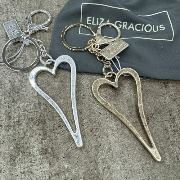 Eliza Gracious - Open Heart Keyring | 2 colours