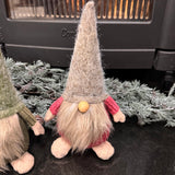 Fabric Woolly Gonk with Beige beard H24cm - Red or Green