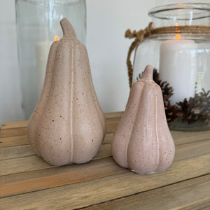 Speckled Ceramic Pumpkins&nbsp; Available in 2 sizes - Small 10.6cm &amp; Large 15.5cm