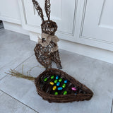Rattan Carrot Shaped Tray 19.7cm