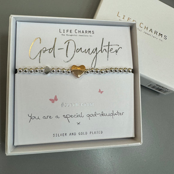 Life Charm Bracelet - ‘God-Daughter’