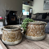 Agnes Stoneware rustic Planters - 2 sizes