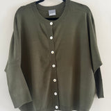 Cashmere-like Batwing Cardigan - Merlot