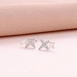 Message In A Bottle Double Star Earrings - 'Birthday Star’