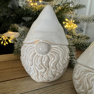 Christmas Ceramic neutral Gonk - Large