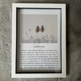 Framed Pebble Script Art - Dearest Friend