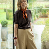 Chalk - Molly Light Tan Cropped Trouser