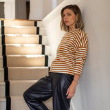 Chalk - Rebecca made from soft cotton blend with a relaxed boxy fit and long sleeves
Colour - Ginger