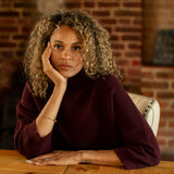 Chalk - Vicki Jumper stylish &amp; relaxed shape&nbsp;
Colour - Merlot