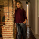 Chalk - Vicki Jumper stylish &amp; relaxed shape&nbsp;
Colour - Merlot