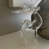 Hanging clear Acrylic Reindeer 13cm