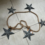 Grey Metal Star Garland  L128cm