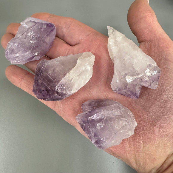 Crystal Amethyst Raw Point Pieces