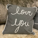Retreat - 'Love You' Square Cushion