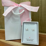 Life Charm Earrings - Butterfly Studs