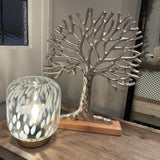 Gallery - home Maeve Battery Operated LED Table Lamp - White & Gold