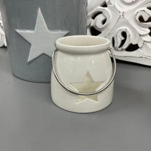 Ceramic Cut out Star T-Light Holder