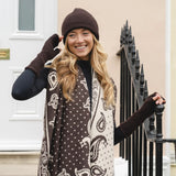 Ribbed knit beanie & fingerless gloves - Mochamousse