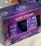 *NEW* Aromatherapy Gift Set - Lavender & Chamomile Sleep Stones with Refresher Oil The best selling relaxing Sleep Stones now come in a gift set with the refresher oil. Comes in a lovely gift box making it the perfect gift for a friend or family member. Great for Christmas!