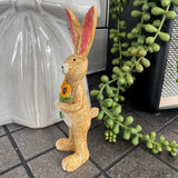 Ruth Rabbit holding Sunflowers