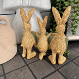 Ruth Rabbits Standing Trio - This garden grows with love