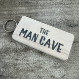 Wooden Keyring - The Man Cave