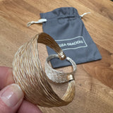 Eliza Gracious - Wire stranded Bangle | Silver