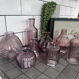 Amethyst Small Glass Bottle Vases - 4 styles