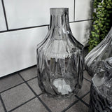 Cool Grey Small Glass Bottle Vases - various styles