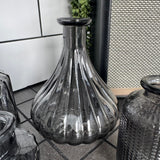 Cool Grey Small Glass Bottle Vases - various styles