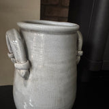 Grey Urn Vase with handles H29cm