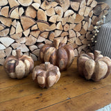 Teak Pumpkins - 4 sizes  *CLICK & COLLECT