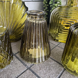 Olive Small Glass Bottle Vases - 5 styles