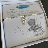 Life Charms the Thoughtful Jewellery Co.
'Me to You' Limited Edition Range - Bracelet Collection;


Quote on the Card - 'Have fun creating new memories '
Illustration - Tatty Teddy is in a hot air balloon catching hearts amongst the clouds..