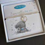 Life Charms the Thoughtful Jewellery Co.
'Me to You' Limited Edition Range - Bracelet Collection;


Quote on the Card - 'Especially for you'
Illustration - Tatty Teddy looking cute holding a soft dandelion in the grass and surrounded by flowers..