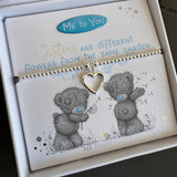 Life Charms the Thoughtful Jewellery Co.
'Me to You' Limited Edition Range - Bracelet Collection;


Quote on the Card - 'Sisters are different flowers from the same garden'
Illustration - Two Tatty Ted's playing in the garden with a dandelion..&nbsp;&nbsp;