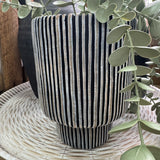 Yana Stripe Vase Planter - Small